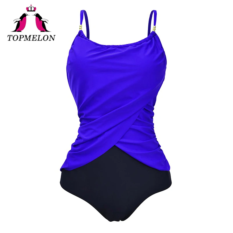 TopMelon Купальники для малышек Для женщин Одна деталь плюс Размеры Push Up Винтаж боди