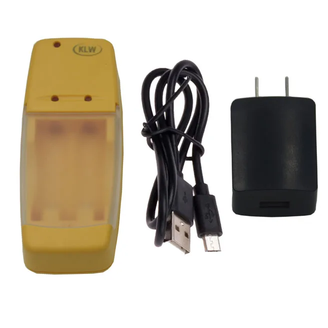 2 слота смарт-зарядное устройство USB Батарея Зарядное устройство для Перезаряжаемые щелочные батареи AA AAA 1,5 V Батарея интеллигентая(ый) Батарея Зарядное устройство с светодиодный дисплей - Цвет: USB Cable US charger
