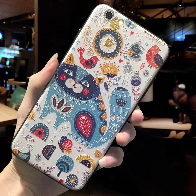3D тиснение медведь браслет чехол для IPhone X 7 6 8 Xs Max 6plus 7plus 8plus с кольцом пальца