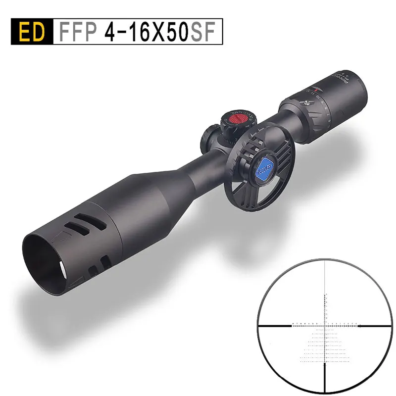 Обнаружение ED 4-16X50SF FFP тактический прицел для винтовки первая фокальная плоскость военный уровень высокое сопротивление отдачи оптические прицелы