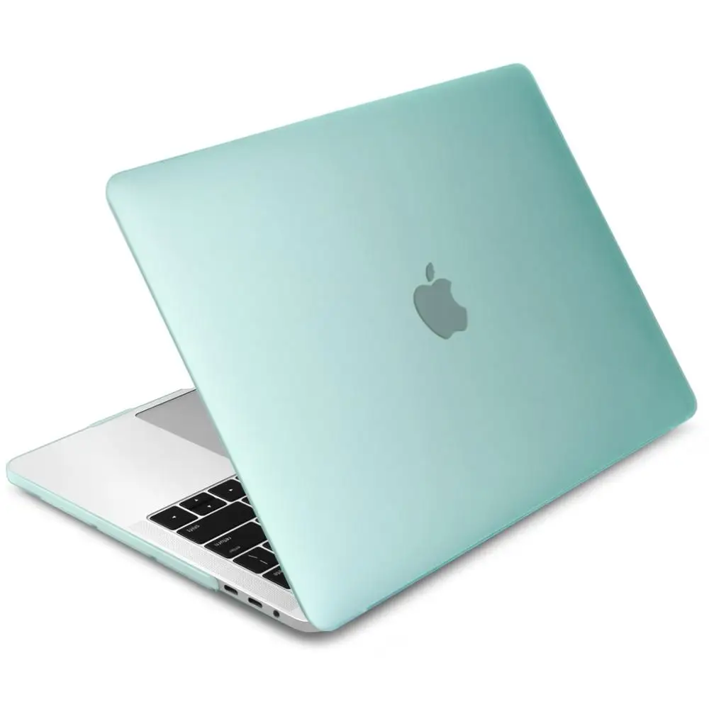 Премиум матовый чехол для MacBook Air 11 12 дюймов, рукав для ноутбука Macbook Pro 13 15 Touch Bar Touch ID+ чехол для клавиатуры - Цвет: green