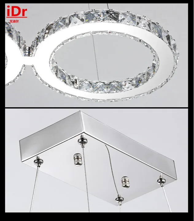 Хрустальная люстра из нержавеющей стали для ресторана оптовая продажа 8