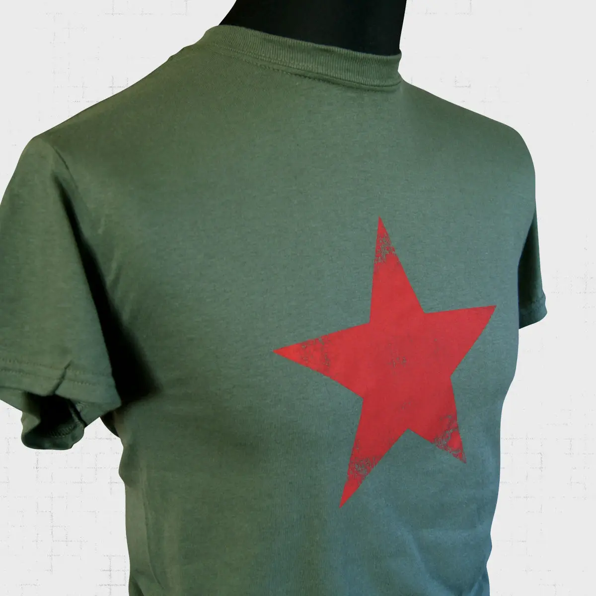 Советская звезда ретро русская футболка Коммунистическая партия красная