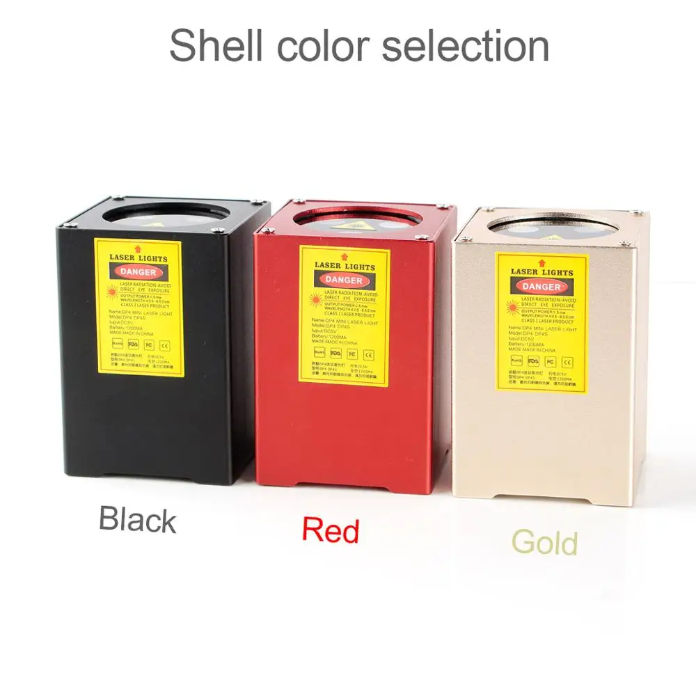 Портативный мини зеленый красный и синий лазерный сценический светильник