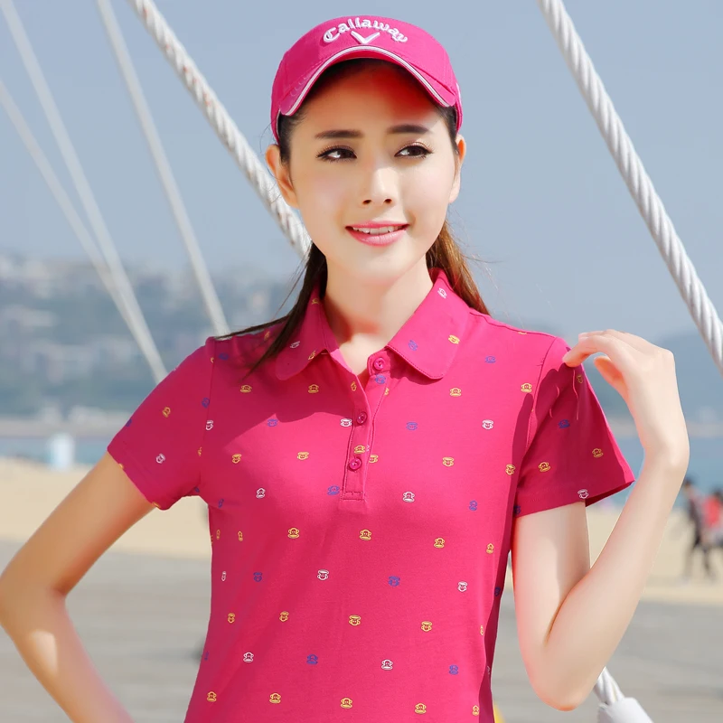 Лето 2016 Женская хлопковая рубашка поло damen hemd Футболка femme Раф camisa maglia Поло