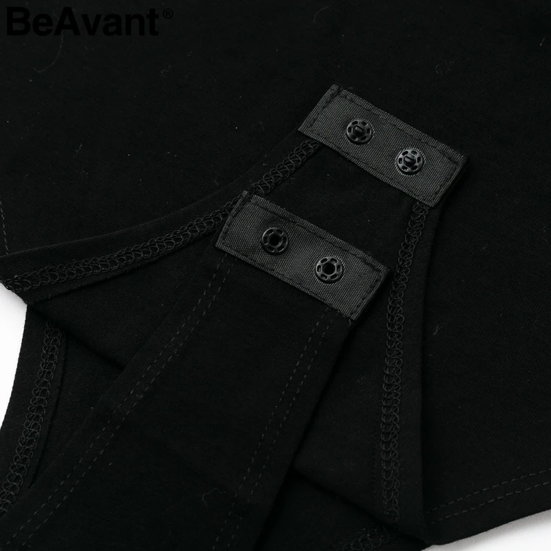 BeAvant с открытыми плечами сексуальное черное боди Женское длинным рукавом Осенний