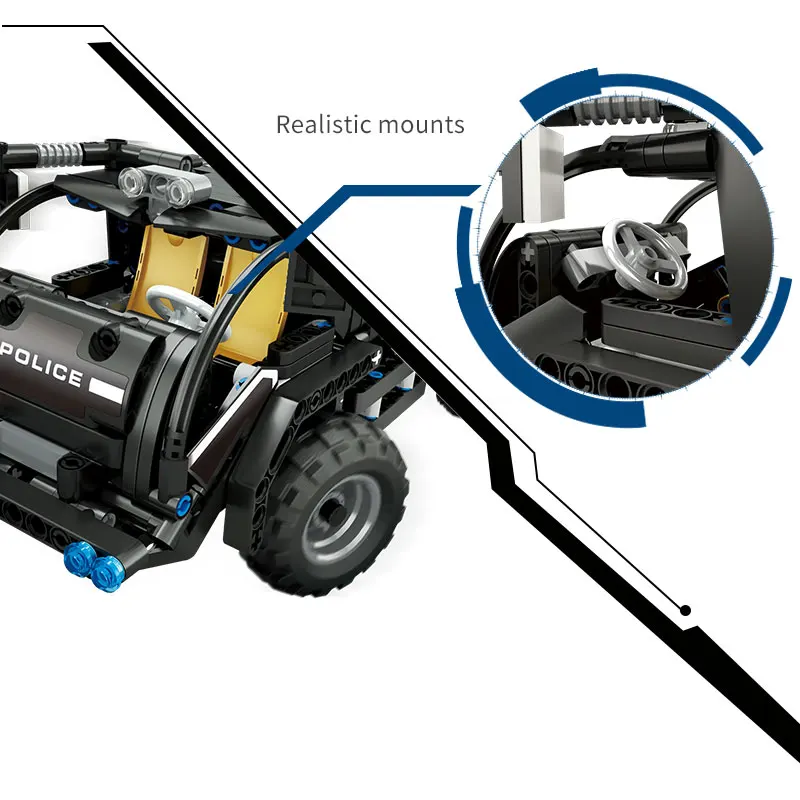 Игрушечные строительные блоки Technic RC модель внедорожника с дистанционным