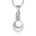 Ожерелье с посеребренным покрытием, сверление из циркониевого жемчуга, ожерелья и подвески без цепочки для женщин, ювелирные изделия, ожерелья VNS8021