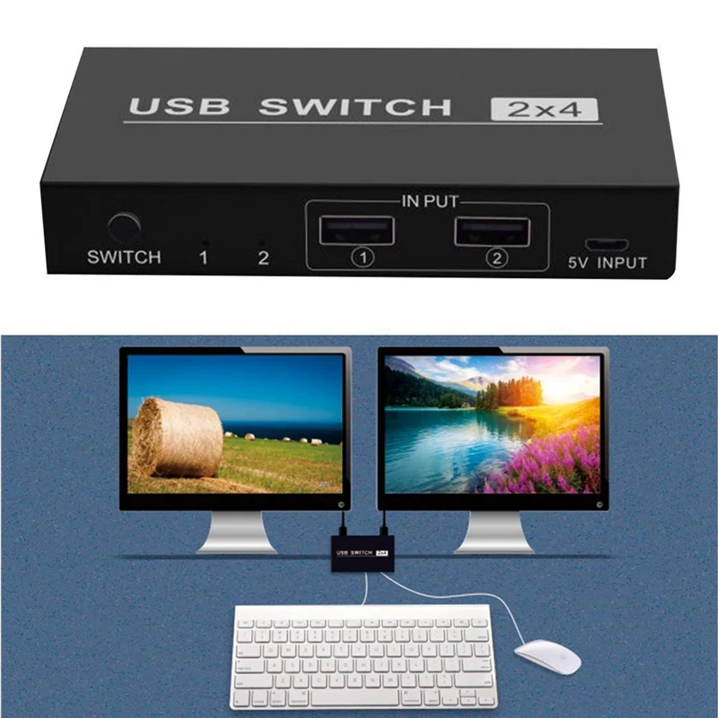 Переключатель Usb 2X4 4 порта функция памяти 5V 2 0 Обмен данными устройства для