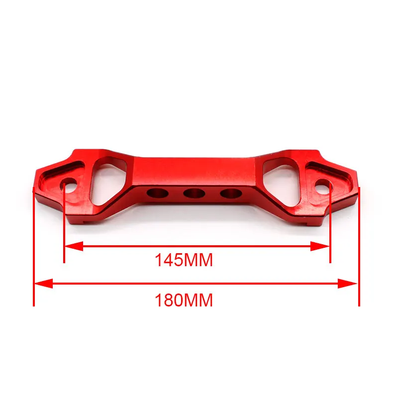 Short red DEFT Car Battery Tie Down Brace Aluminum Alloy Battery Fasten Bracket Holder Modification Accessories for Honda Civic 2002-2005 - Цвет: Short red