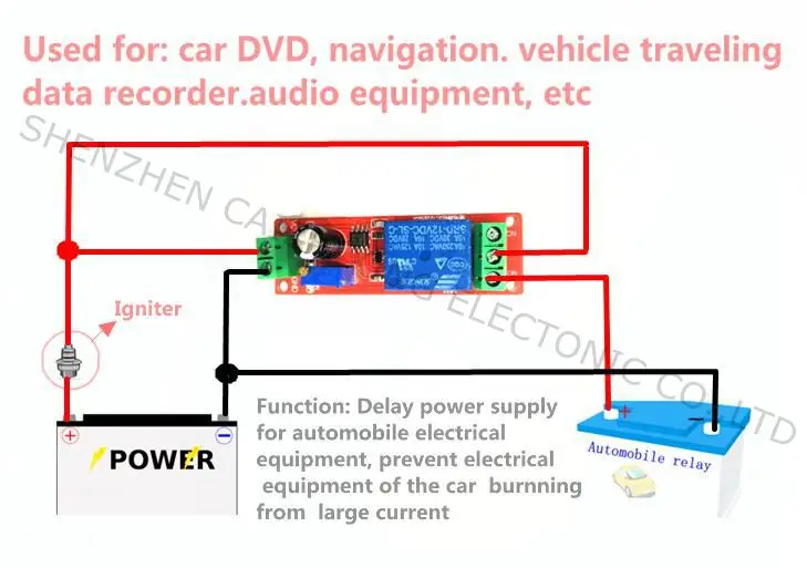 Переключатель таймера NE555 регулируемый модуль релейный с задержкой времени