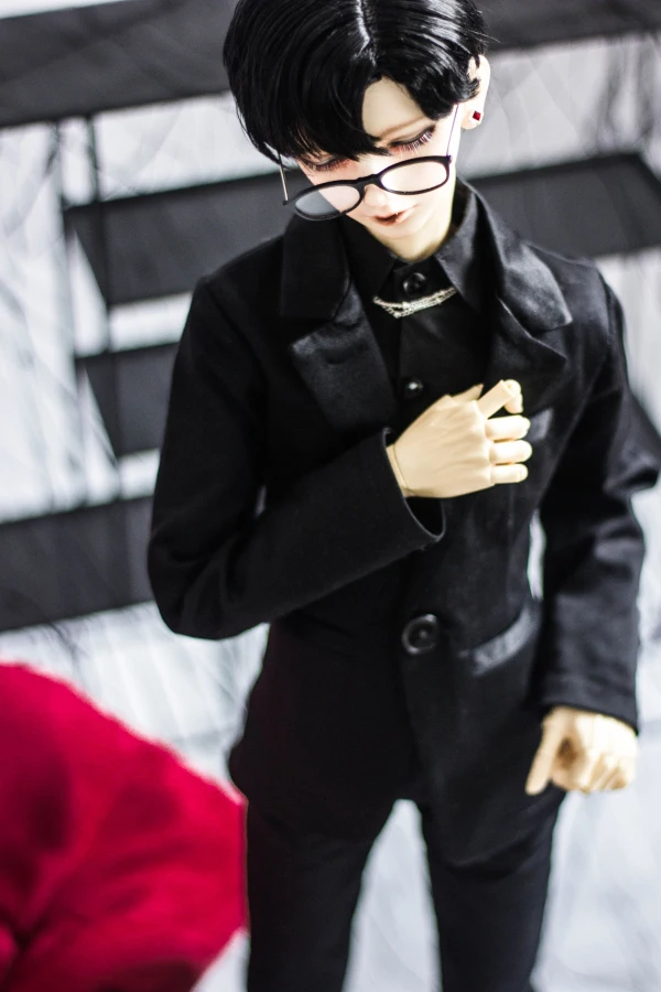 BJD кукольная одежда черный костюм Элитный мужской модный костюм 1/4 1/3 SD MSD SSDF аксессуары для кукол
