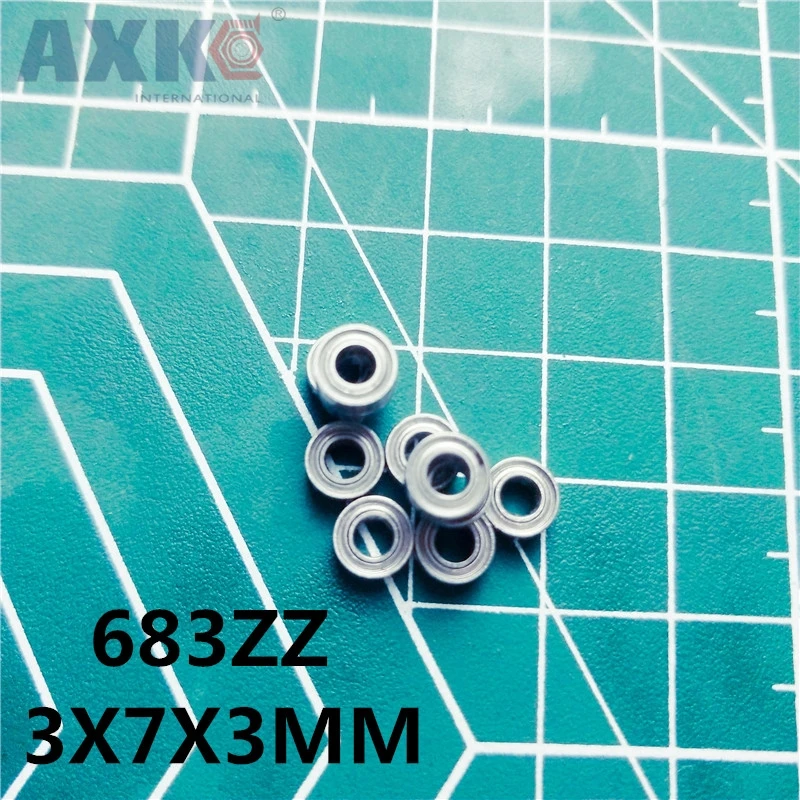 AXK 50 шт. 683ZZ L 730ZZ 3x7x3 мм радиальный подшипник Миниатюрный высокое качество
