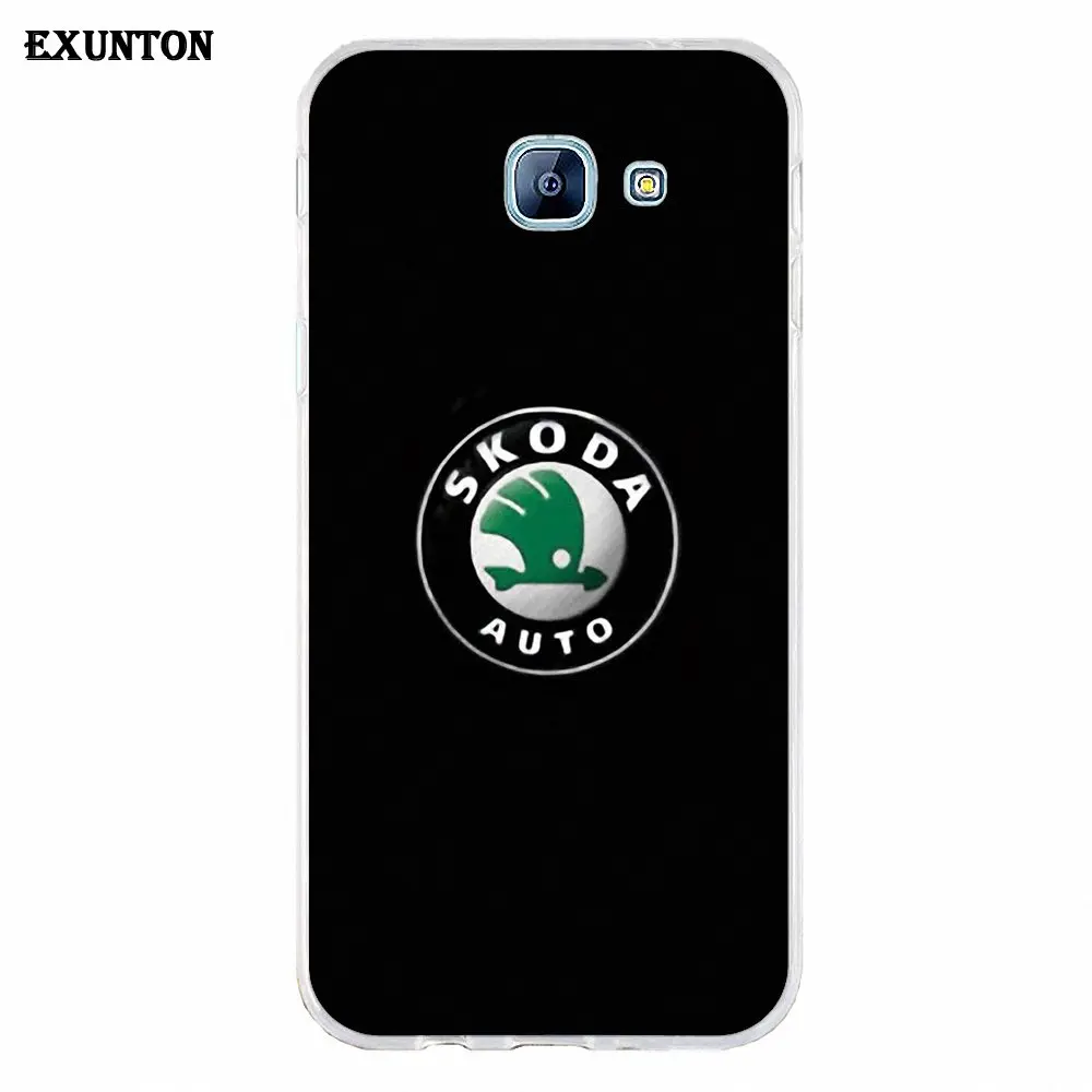 as picture Мягкие, горящая распродажа,, Skoda OCTAVIA III с логотипом для Galaxy A3 A5 A7 A8 A9 A9S On5 On7 Plus Pro Star - Цвет: as picture