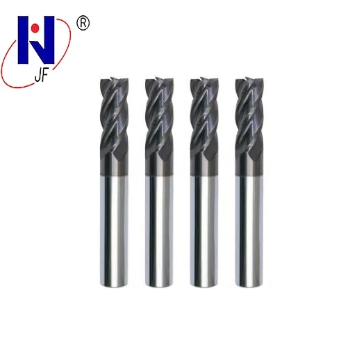 

JF GES 5*13*6*50*4T Solid carbide 4 flute flattened end mills with straight shank milling cutter HRC70 PT Coated