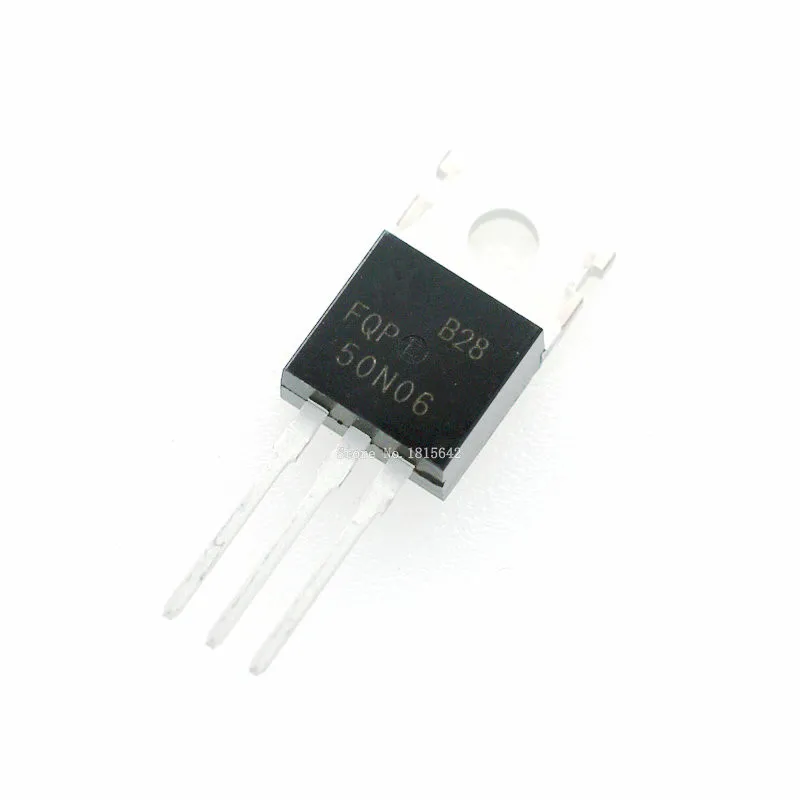 10 шт./лот FQP50N06 50N06 МОП-TO-220 N-CH 60V 50A Триод