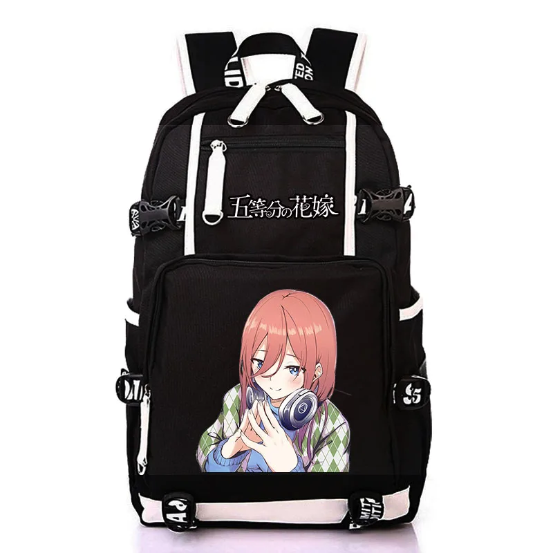Хит продаж оригинальный рюкзак для девочек-подростков Nakano Miku Itsuki школьный сумка