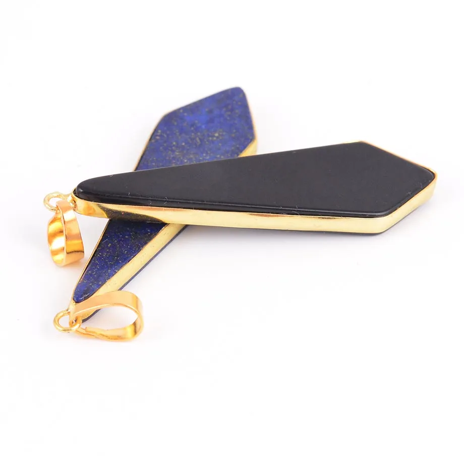 Натуральный камень мечом формы Цепочки и ожерелья с коническим отверстием