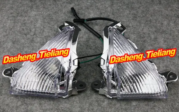For Kawasaki NINJA ZX10R CONCOURS 650R ZX14 ZX6R 636 Front Turn Signals Indicator Lamp Blinker Lens Cover Motorcycle Parts Clear |
