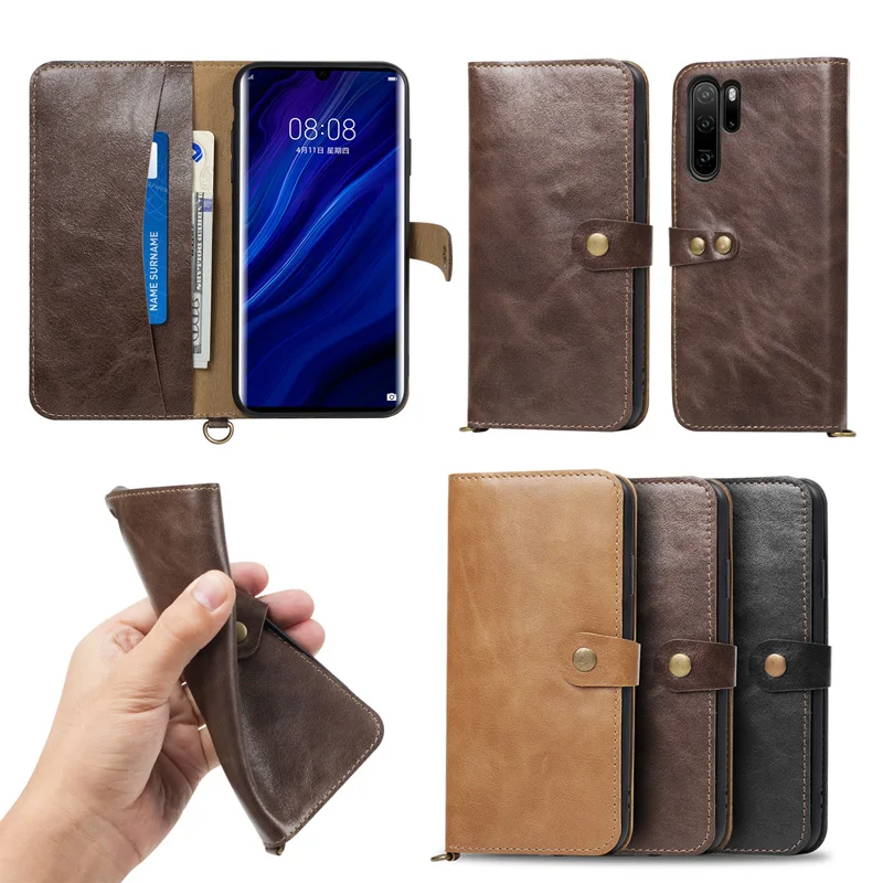 Винтажный чехол из натуральной кожи с откидной крышкой для телефона huawei mate 10pro 20pro P20 P20pro P30 P30pro P30lite, супер роскошный чехол-кошелек, сумки