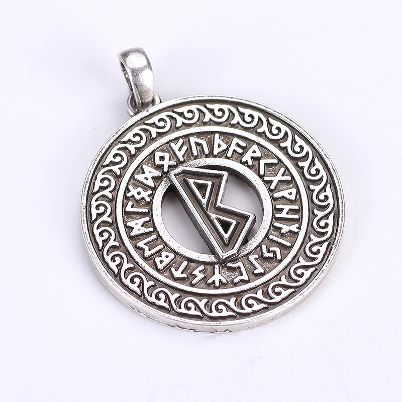 Viking Norse Runic Alphabet Occult Symbol Charm Horror Amulets and Talismans Dropshipping Pendants | Украшения и аксессуары