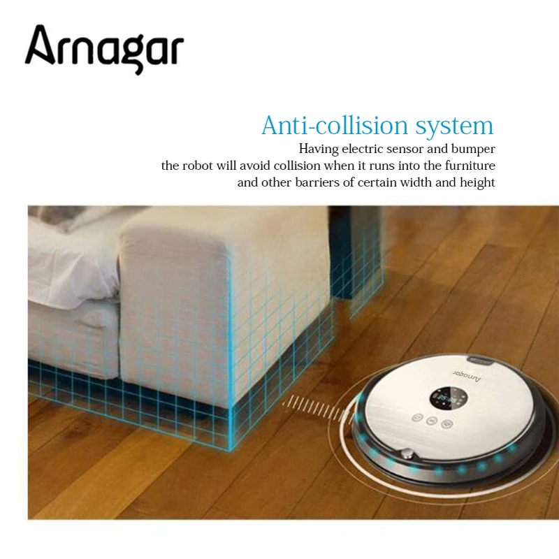 Arnagar Q5 робот пылесос для дома сухая и влажная уборка авто зарядка большой