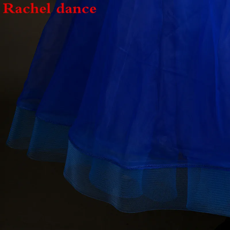 Синие платья для конкурса бальных танцев на заказ Женская юбка Современная