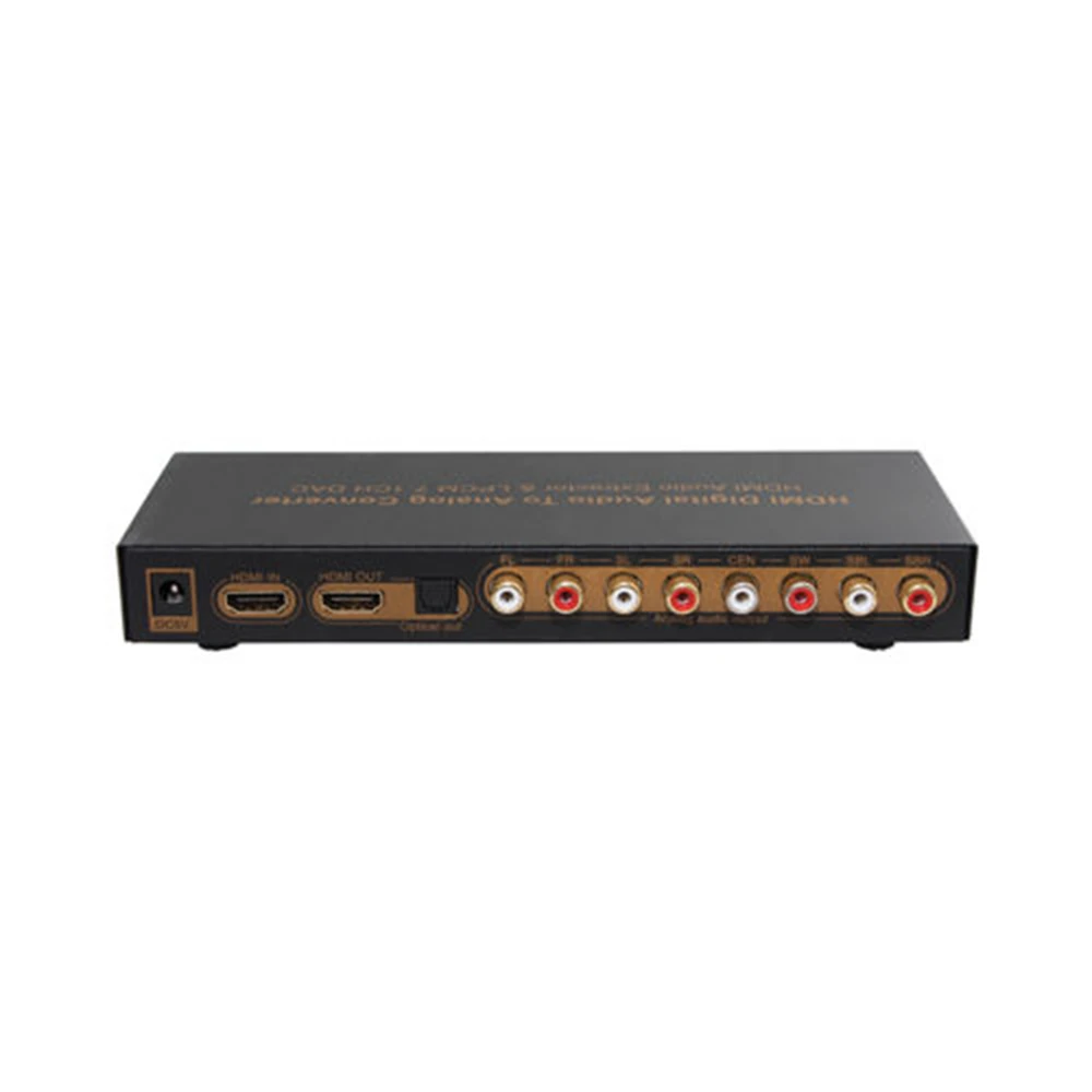 

HDMI Audio Extractor HDMI Audio Converter Optical Digital to Analog 7.1ch Converter LPCM DAC 2/5.1/ 7.1 Channel DTS-HD RCA EDID