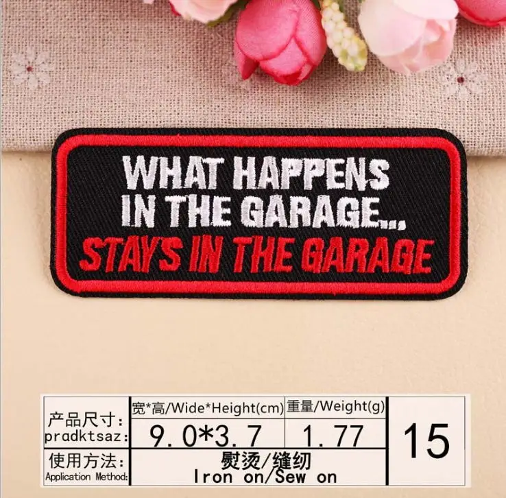 Новое прибытие 10 шт Популярные слова вышитые патчи железные на джинсовое Пальто