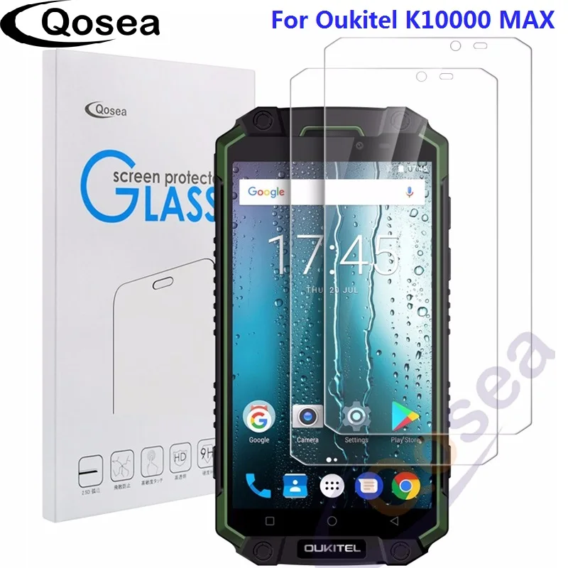 Qosea (2 упаковки) для Oukitel K10000 MAX закаленное стекло Ультрапрозрачная 2.5D 9 H Защитная