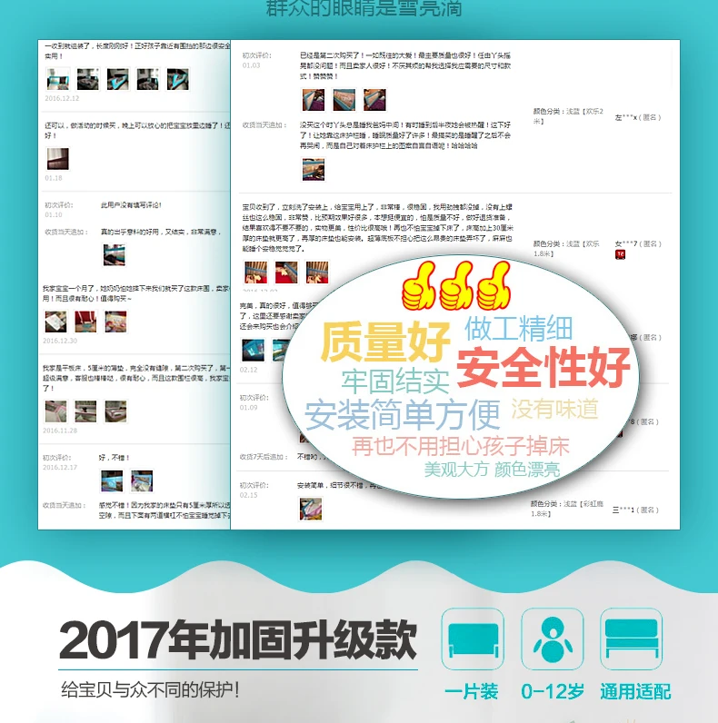 Ограждение для детской кровати, ограждение для детской кроватки, ограждение для детской кроватки, 1,8 ограждение, 2 м, противоосколочный блок для кровати