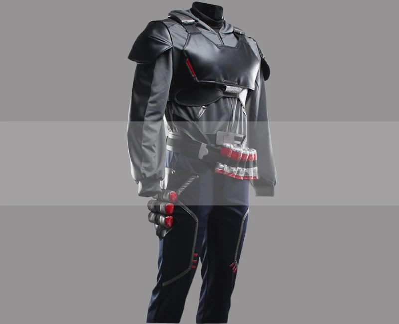 Настраиваемый костюм для косплея Overwatch Reaper Skin Blackwatch Reyes|Игровые костюмы| |