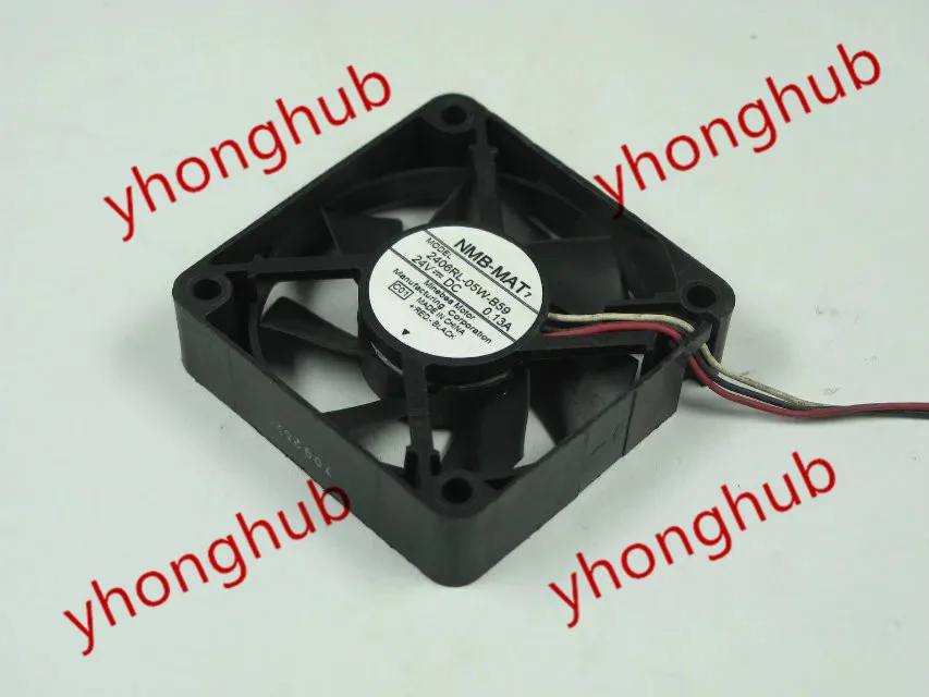 NMB MAT 2406RL 05W B59 C01 DC 24V 0.13A 60x60x15 мм вентилятор охлаждения сервера|square fan|server fandc 24v fan |