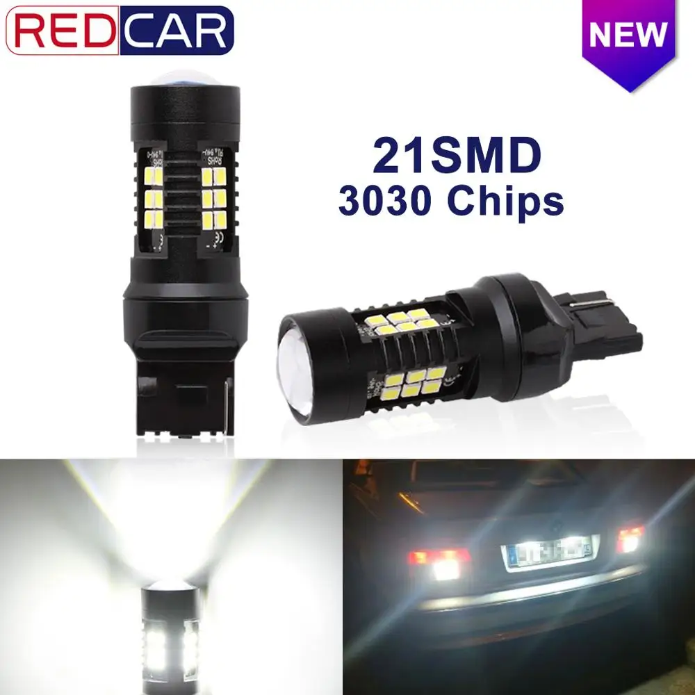 2 шт. автомобисветильник светодиодные лампы T20 Led 7440 7443 SRCK W21W W21/5W T25 3156 3157 P27/7W 21 SMD