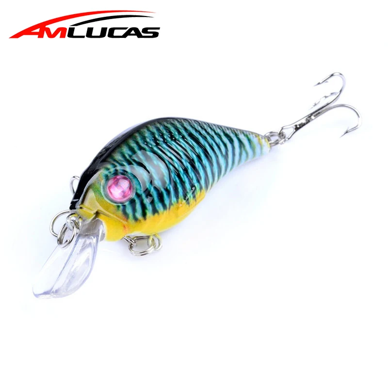 Amlucas 7.5cm 11.2g Crankbait Minnow Fishing Lure Artificial Hard Bait Wobblers Carp Tackle Fake Fish pesca WW74 | Спорт и
