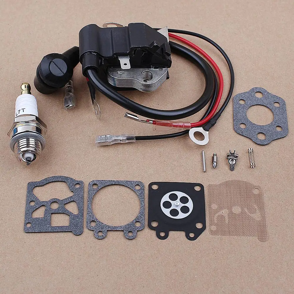 

Spark Plug Ignition Coil Carburetor Repair Kit for Stihl 021 023 025 MS210 MS230 MS250 Chainsaws Parts Walbro WT-286
