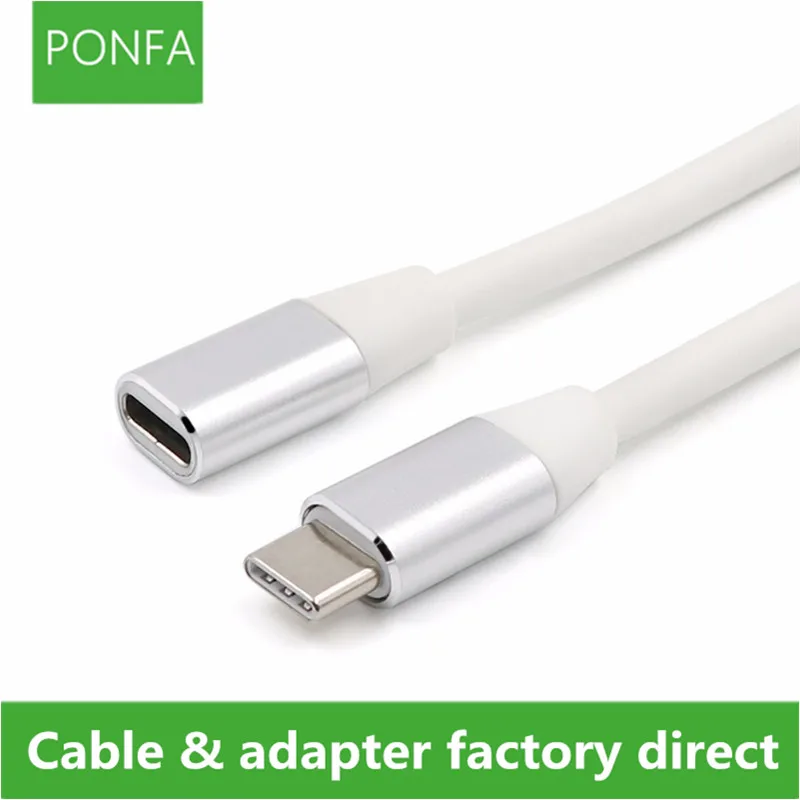 Удлинительный кабель USB Type-C 1 м 3 для передачи данных и видео удлинитель кабеля с