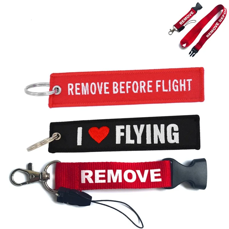 3pc 3 шт./лот remove Before Flight цепочка для ключей тканые письмо брелок красные брелки в виде Авиации Теги OEM брелок цепи ярлык безопасности ювелирных изделий - Цвет: 3pc