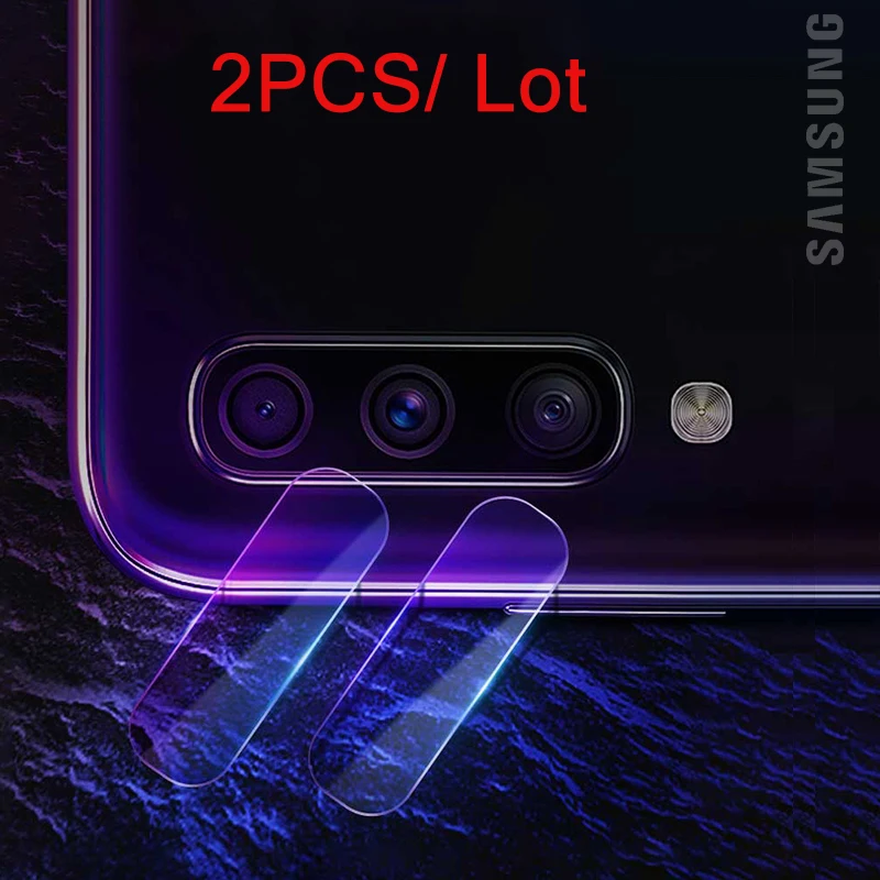 2 шт. закаленное стекло для камеры Samsung Galaxy A70 с защитой от царапин объектива