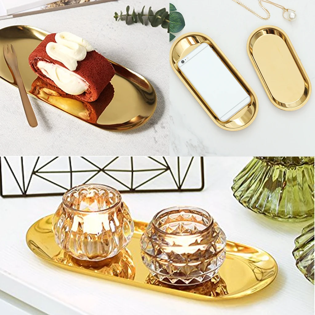 Поднос для полотенец из нержавеющей стали металлическая тарелка контейнер