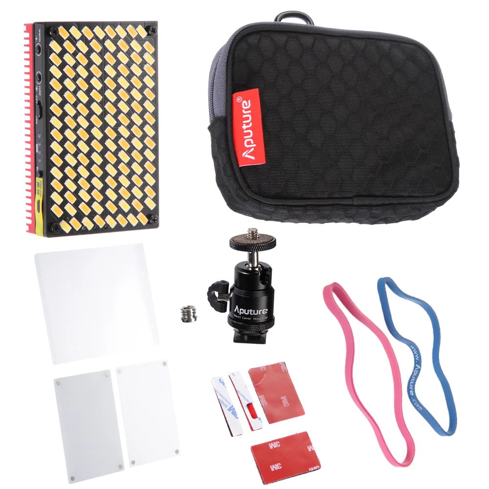 Aputure Amaran AL MX 128 светодиодный видео 2800 6500 К TLCI/CRI 95 с холодной обуви для DSLR камера