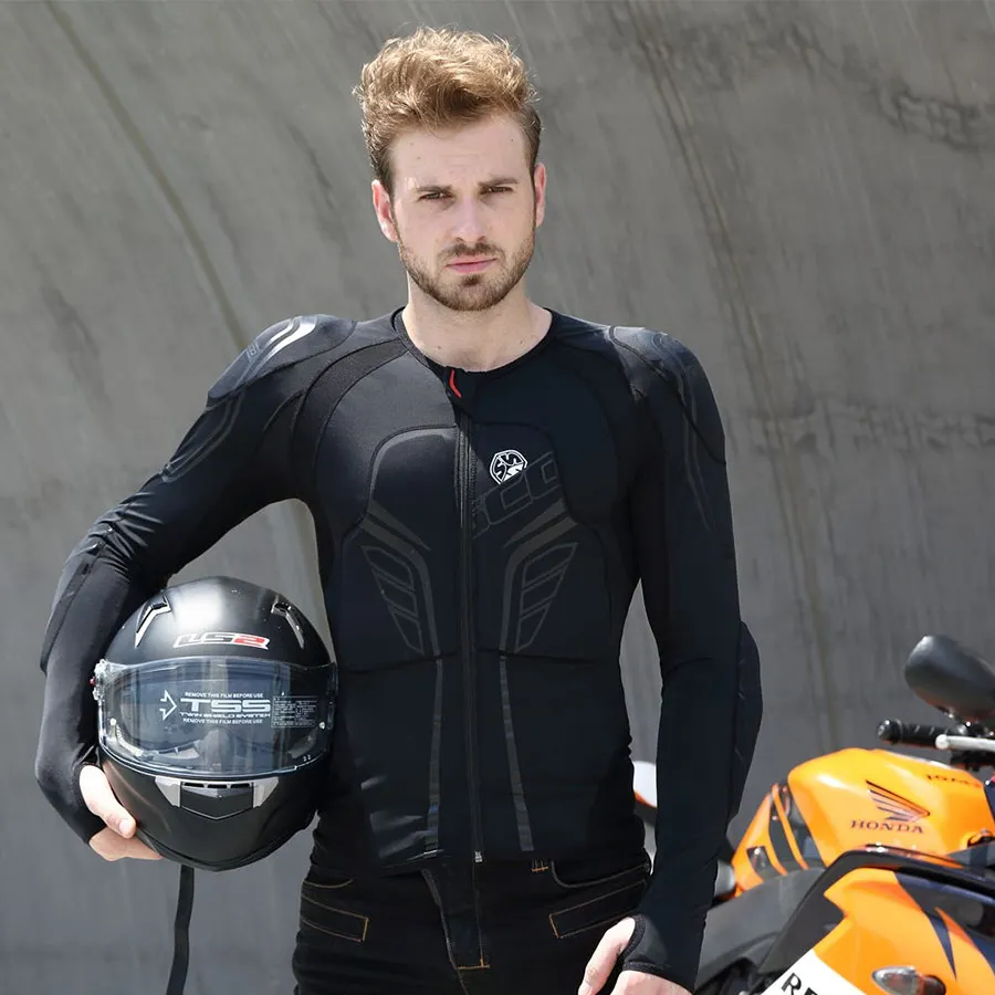 SCOYCO мотоциклетная броня одежда противоударный костюм мягкая одежда для вождения Броня 7 штук Защитное снаряжение четыре сезона AM03