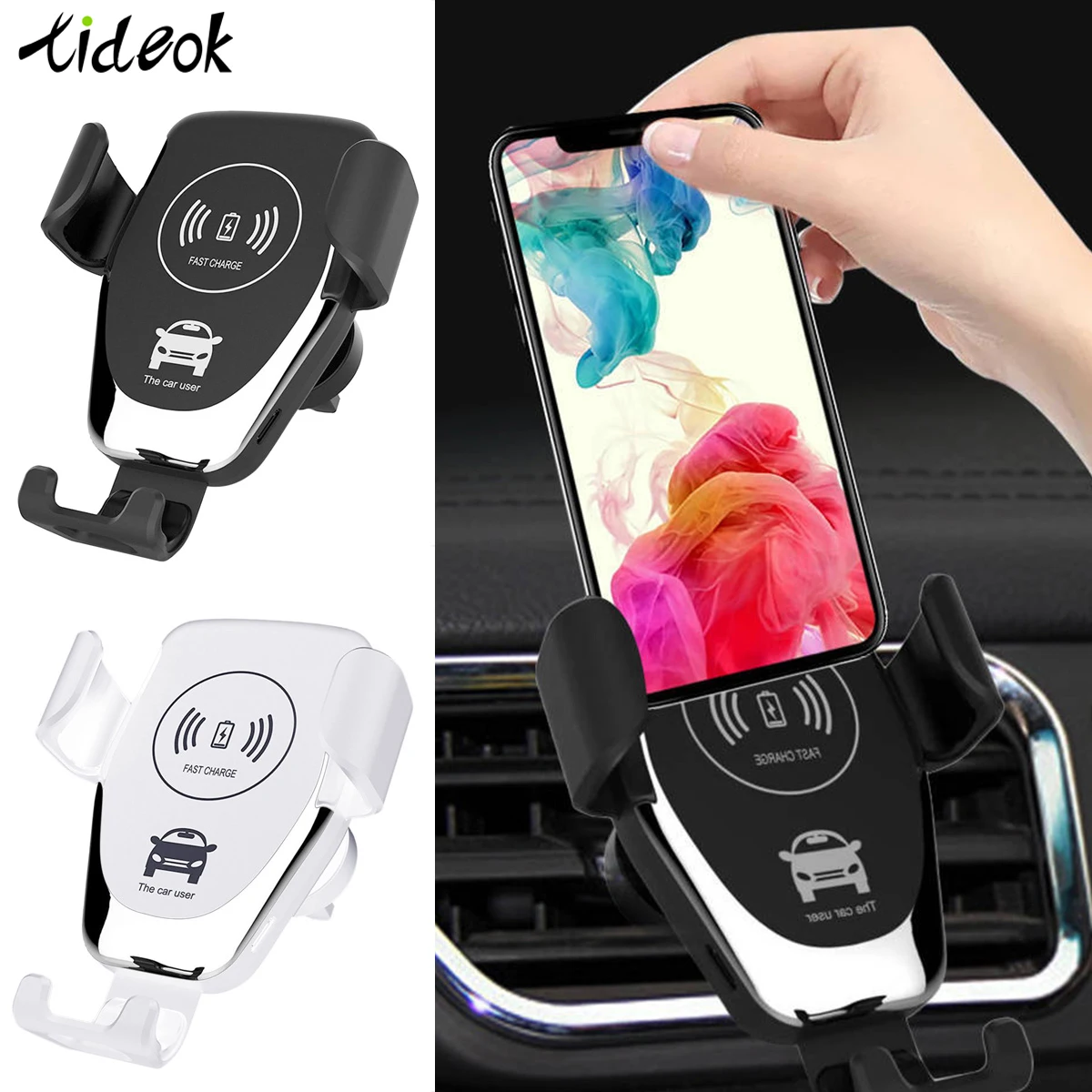 Беспроводное Автомобильное устройство для быстрой зарядки 10 Вт Подставка