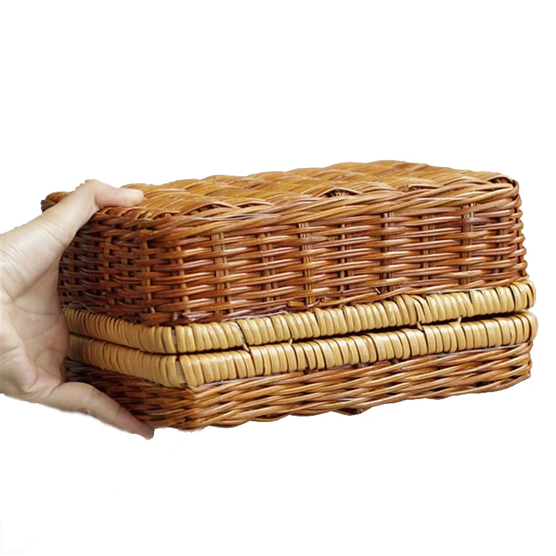 Винтажная бамбуковая женская соломенная сумка из ротанга Idyll ручной работы чехлы