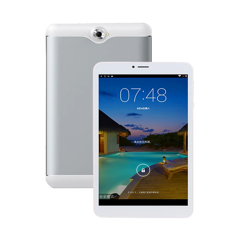 8 дюймовый 3G планшет с телефонным звонком Android 4 четырехъядерный MTK6582 WiFi Bluetooth GPS