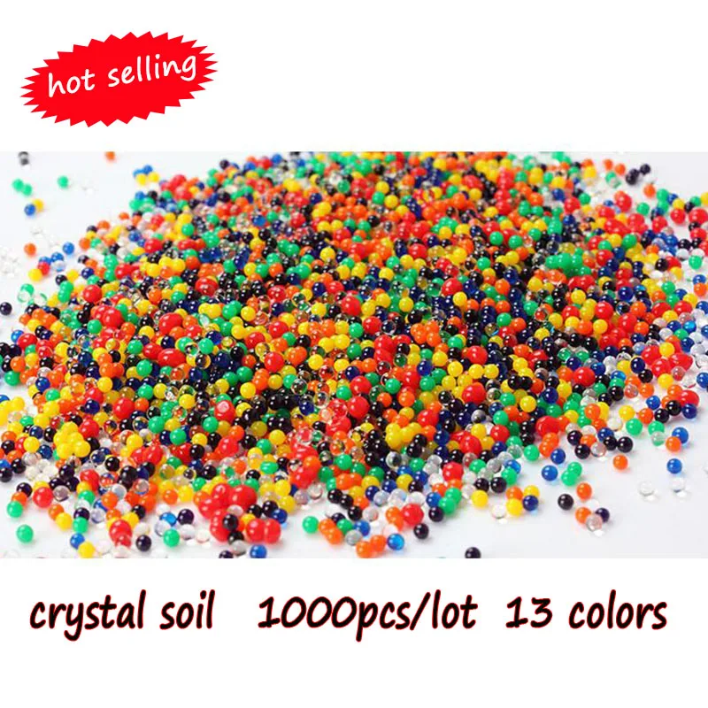 11 цветов 1000 шт. бисер в форме жемчуга для почвы воды био гель гидрогель полимерный
