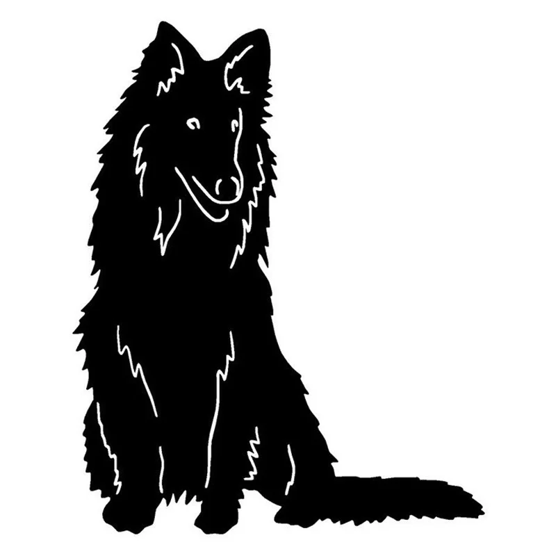 

Виниловая наклейка Collie черного/серебряного цвета 12,7*10,2 см