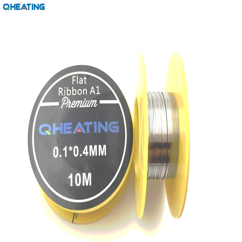Плоская нагревательная проволока Qheating A1 10 м/рулон для электронных сигарет RDA
