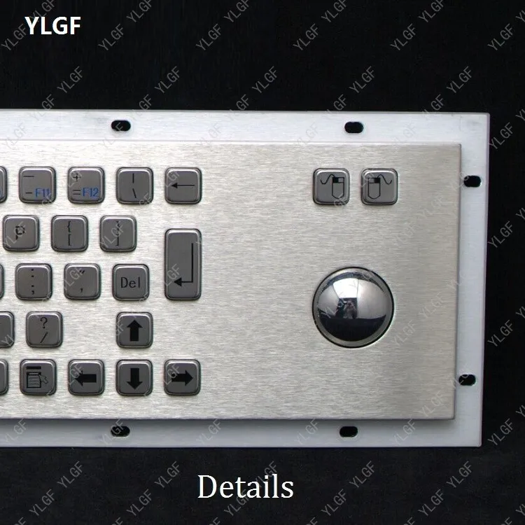 Металлическая клавиатура YLGF HS392G5-U-FN USB-интерфейс встроенная Водонепроницаемая