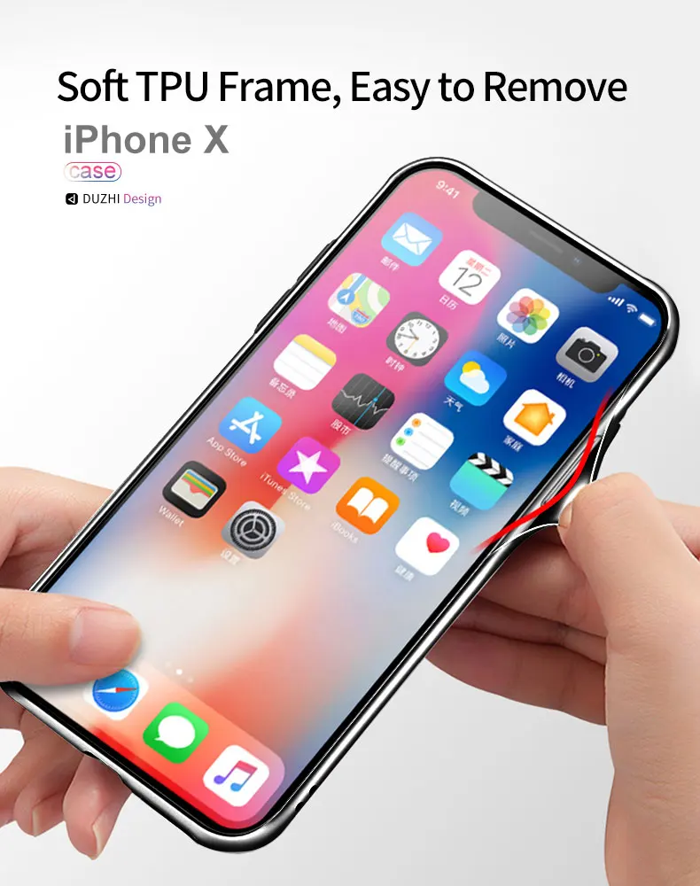 Для iphone X чехол оригинальный Duzhi брендовый противоударный глянцевый для iphoneX